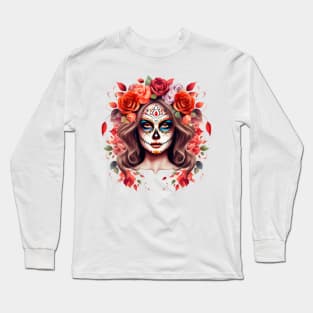 Day of the Dead Woman #3 Long Sleeve T-Shirt